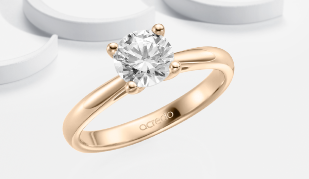 1.0 carat forlovelsesringe | acredo